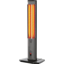 Luxell MH-1800-A0B Siyah Orbit Isıtıcı 1800 Watt Güçlü Kullanım Alanı İçin Modern Tasarım
