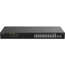 Ruijie-Reyee RG-ES118FGS-LP 16 Port POE+ 2 Port 10-100-1000 Mbps + 2 Port SFP 120W