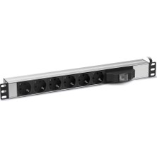 Formrack F082PR6SA 6 lı 19" sigortalı priz