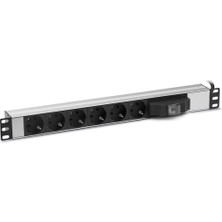 Formrack F082PR6SA 6 lı 19" sigortalı priz