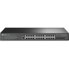 Omada Tp-Link TL-SG3428X 24 Port 10-100-1000 Mbps Switch 4 Port 10GE SFP L2 Çelik Kasa Rack Mount
