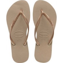 Havaianas Kadın Slim Günlük Parmak Arası Terlik 4000030-3581 Gold Kauçuk Malzeme ile Rahat Kullanım