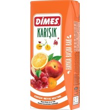 Dimes 200 ml Karışık Meyve Suyu 27 Meyve Aroması ile Lezzetli ve Doğal