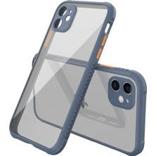 Naturion Szn1  iPhone 12 Mini Kılıf Miami Şeffaf Silikon - Gri Hnçr