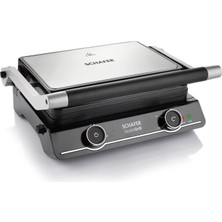 Schafer Gusto Grill 1800 W Inox Tost Makinesi Döküm Plaka ve Ayarlanabilir Isı Özelliği