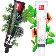 SPLAT Blackwood Siyah Diş Macunu 75 ml Çay Kahve İçenlere Özel Güçlü Beyazlatma