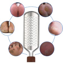 Xolo Paslanmaz Çelik Ayak Topuk Rendesi XL72 Profesyonel Kullanım İçin 28cm Uzunluk