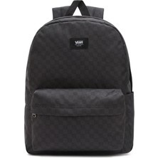 VANS OLD SKOOL CHECK Sırt Çantası 32,5×42×12 cm Gri Polyester Malzeme Özellikli Erkek Modeli