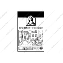 Adoz Shopping Südor MN08-1 Mona Lisa Eskiz Kağıdı - 25 x 35CM 100 gr 10 Yaprak