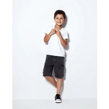 Waka Waka Kids Store Kargo Cepli Erkek Kot Kapri - Füme
