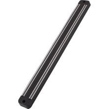 Buffer Mıknatıslı Paslanmaz Duvar Bıçak Askısı Standı 33 cm Metal Renk Siyah Aparat