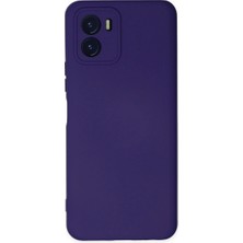 Akinco Vivo Y15S Kılıf Nano Içi Kadife Silikon - Mor