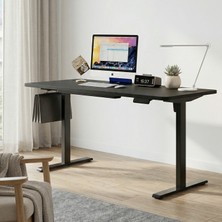 Yüksekliği Ayarlanabilir Ergonomik Bilgisayar & Çalışma Masası - Siyah