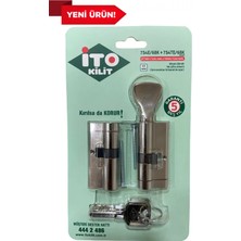İto Ito 68 mm Tuzaklı ikiz Silindir Barel Seti - Karşılıklı Açılır - Çelik Kapı Kilidi