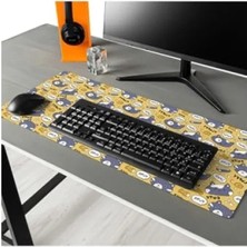 Esranın Dünyası Sevimli Kedi Tasarımlı Mousepad, 70 x 30 cm
