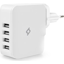 Ttec Quattro 4 USB li Şarj Cihazı Beyaz 2SC02B