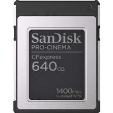 Sandisk Pro-Cinema Cfexpress Tip B Hafıza Kartı 640 GB (Cfexpress Teknolojisine Sahip Sinema Kameral