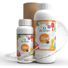 Resinin Slim 1500 gr A+B Şeffaf Epoksi Reçine Kolay Uygulama ve Yüksek Kapatıcılık