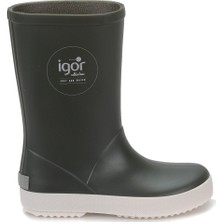 Igor Splash Nautico Kaki Çocuk Haki Yağmur Çizmesi PVC Malzeme ile Kaymaz Taban Özelliği W10107-042