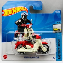 Hot Wheels New - Yeni Honda Super Cub Mini Motosiklet 1:64 Ölçek Hotwheels Marka 8/10