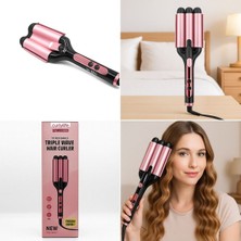 Seramik Su Dalgası Wag Saç Maşası, LED Göstergeli, Şık ve Kullanışlı