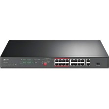 Tp-Link TL-SL1218P, 16-Port 10/100 Mbps + 2-Port Gigabit Rackmount Switch With 16-Port Poe+