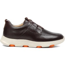 Celal Gültekin Erkek Kahverengi Deri Sneaker