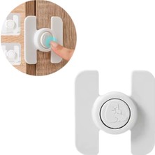 EBG Elektronik Buzdolabı Çekmece Dolap Kilidi Geçmeli Yapışkanlı (Çocuk Kilidi)