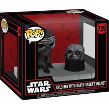 Funko Pop! Deluxe: Yıldız Savaşları: Yıldız Savaşları Darkside - Darth Vader'ın Miğferiyle Kylo Ren