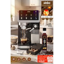 Sinbo SCM-2994 Pro Espresso Kahve Makinesi 20 Bar Basınçlı 6 Içecek Hazırlama Buharlı Süt Köpürtücülü