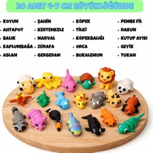 Tavşan Yumi Hareketli Hayvan Figürlü Oyuncak Anahtarlık -12'li - 15'li - 20'li Setler / 4-7 cm Büyüklüğünde