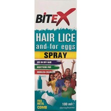 Bitex Saç Biti ve Yumurtaları İçin Metal Taraklı Sprey 100ML Kokusuz Etkili Form