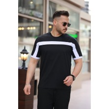 Erkek Şerit Detaylı Kısa Kollu T-Shirt