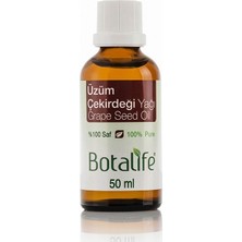 Botalife %100 Saf Üzüm Çekirdeği Yağı 50 ml Hafif Yapısı ile Cilt ve Saç Bakımında Etkili