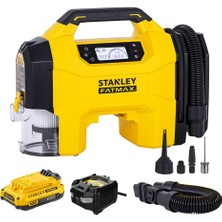 Stanley SXVI02001A 12VOLT/18VOLT 2AH Li-Ion Şarjlı 160 Psi Dijital Basınç Göstergeli Lastik & Yatak
