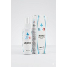 Let-19 El, Yüz ve Cilt Dezenfektanı 120ml Alkolsüz Su Bazlı Etkili Hipokloröz Asit İçerir