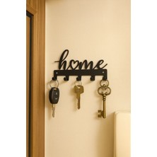 PremiumPort Siyah Metal Sonsuzluk Anahtarlık – Modern Duvar Dekoru