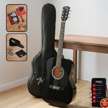 Midex RG-530BK Kaliteli Siyah 40 İnç Akustik Gitar Seti 4/4 Yetişkin