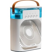 Yeni Işıklı Klima 600ML 5 Spreyli Vantilatör Buzlu Buharlı Mini Klima Mini Fan Buzlu Fan Glr