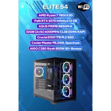 Game Garaj Elite S4 Amd Ryzen 7 7800X3D 32GB RAM 1TB SSD RTX5070 240MM Sıvı Soğutma FreeDOS Oyuncu OEM Paket