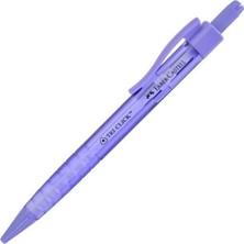 Faber-Castell Tri Click Versatil Uçlu Kalem 0.7 mm Yeşil Mor Renkli Ergonomik Tasarıma Sahip