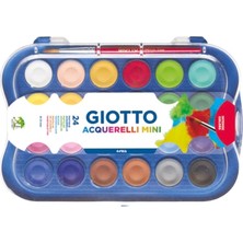 Giotto 24'lü Renkli Mini Sulu Boya 23 mm Çocuklar İçin 3 - 6 Yaş Uygun Boyalar