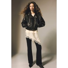 DeFacto Flare Fit Fermuarlı Normal Bel Bengalin Pantolon G2313AX26SP