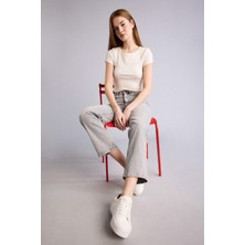 DeFacto Comfort Straight Normal Bel Jean Yıkamalı Pantolon H5367AX26SM