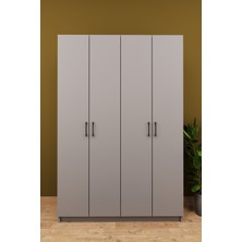 Asra Trend Lüks 4 Kapaklı Portmanto Askılı Vestiyer %100 MDF Ayakkabılık Dolabı V08