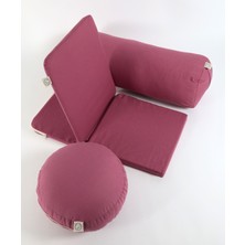 Meditasyon Sandalyesi + Bolster + Minder 3'lü Yoga Meditasyon Seti
