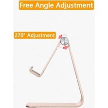 Cep Telefonu Standı, Tüm Cep Telefonları, Alüminyum Masaüstü Cep Telefonu Standı Tutucu, Tablet ile Uyumlu Cep Telefonu Tutucu