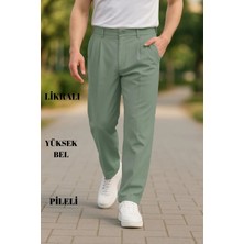 Cedy Denim Erkek Yüksek Bel Pileli Baggy Chino Pantolon C358