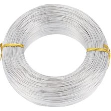 Hdg Alüminyum Tel Gümüş Renk 1 mm Kalınlık Hafif ve Paslanmaz 20 Metre Uzunluk