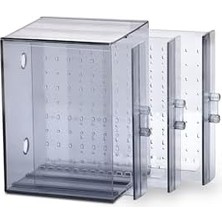 3 Çekmeceli Şeffaf Makyaj Organizeri Set Takı Kutusu Düzenleyici (Şeffaf Askılı 3 Bölmeli)